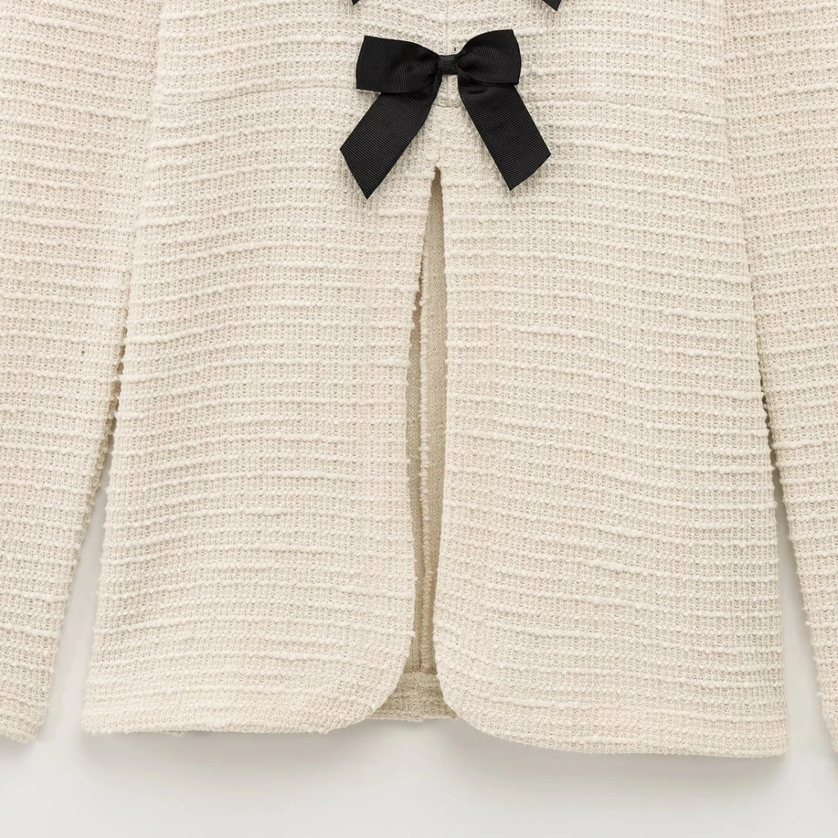 Women's Casual Chic Bow Top and Flared Pants Suit Set for Spring and Summer