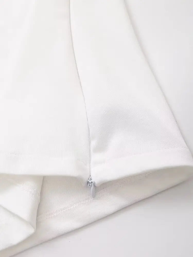 Women's Solid Casual T Shirt and Pant Set with Short Sleeves and Lace-Up Side Pockets