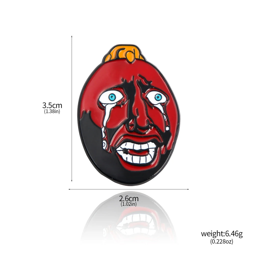 Anime Red Skull Keychain Berserk Warrior Griffith Guts Keyring Cosplay Prop Gift for Men and Women