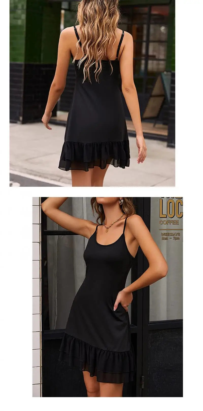 Blue Lace Mini Dress For Women Summer Camisole Slip Dress