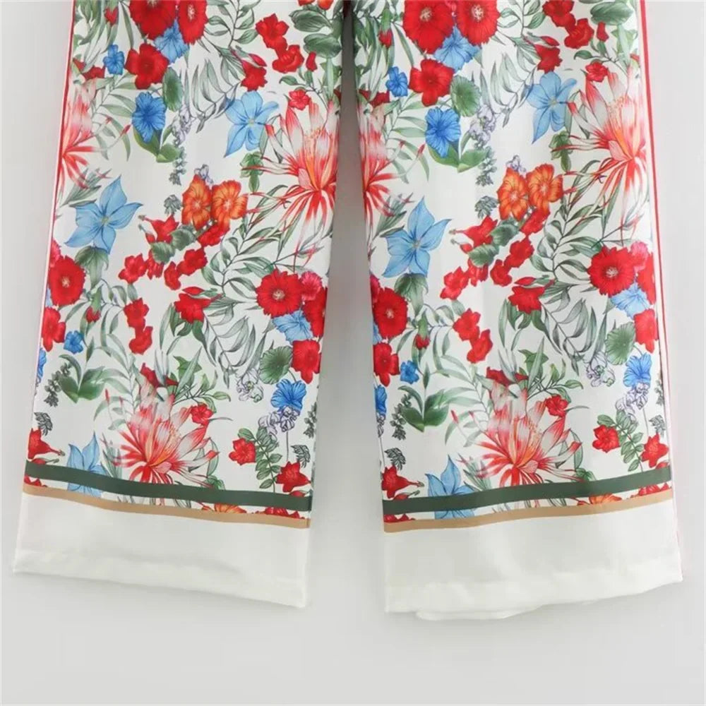 Linen Single-Breasted Long-Sleeved Shirt and Pant Suit for Women Fashionable and Stylish Office Attire