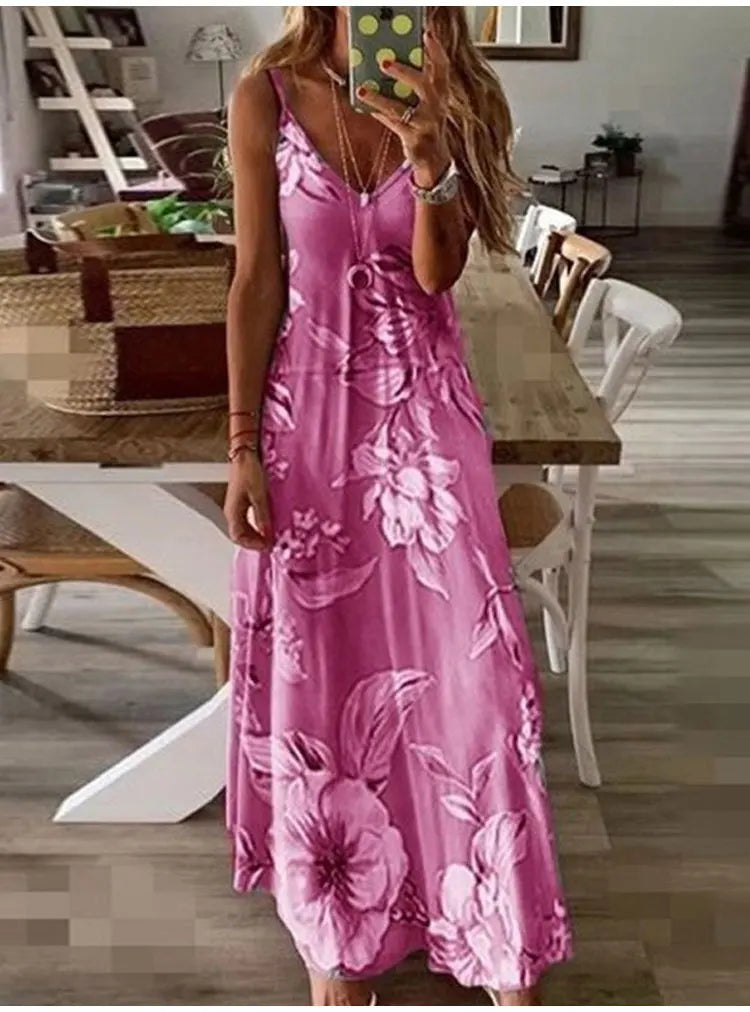 Slim Fit Sleeveless V Neck Green Slip Dress for Women