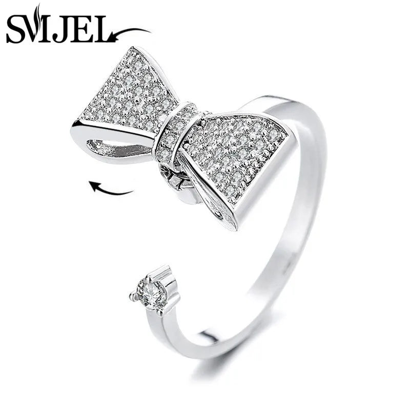 Sunflower Anxiety Ring Fidget Spinner with Butterfly and Hummingbird Charms for Stress Relief Gifts for Women