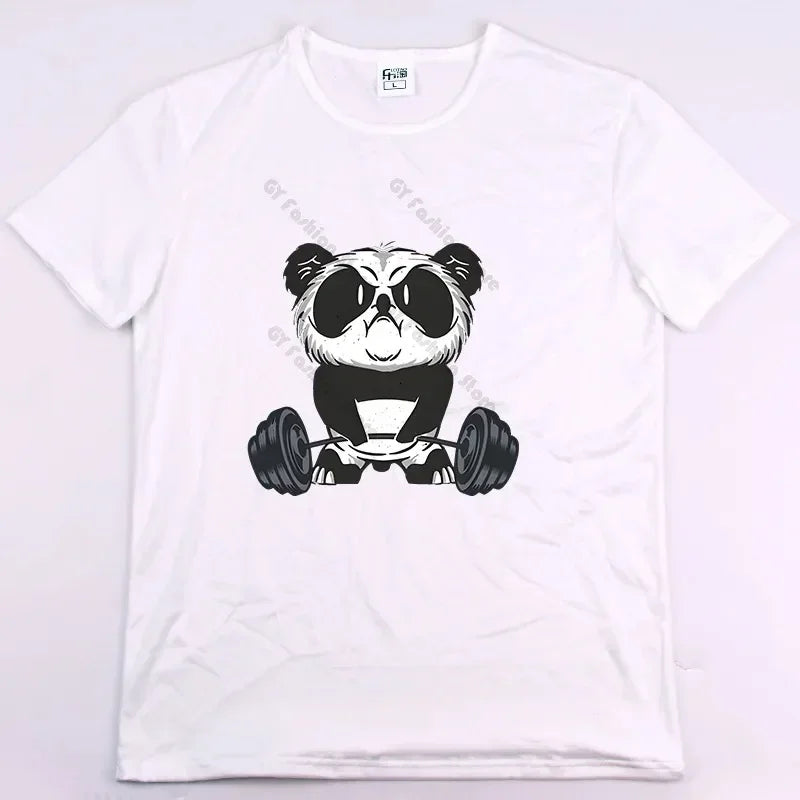 Buns of Steel Funny Gym Rat Bodybuilding Oversized T Shirt for Men Casual Short Sleeve Fitness Apparel