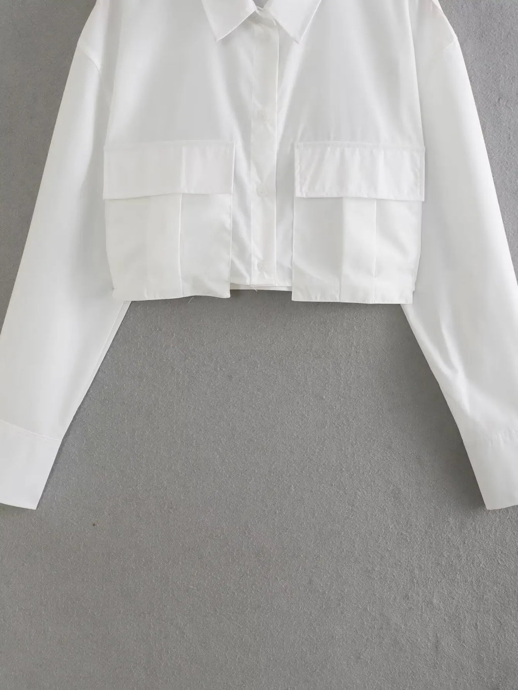 Women's Casual Long Sleeve Solid Blouse with Pockets Loose Fit Versatile Office Shirt Top