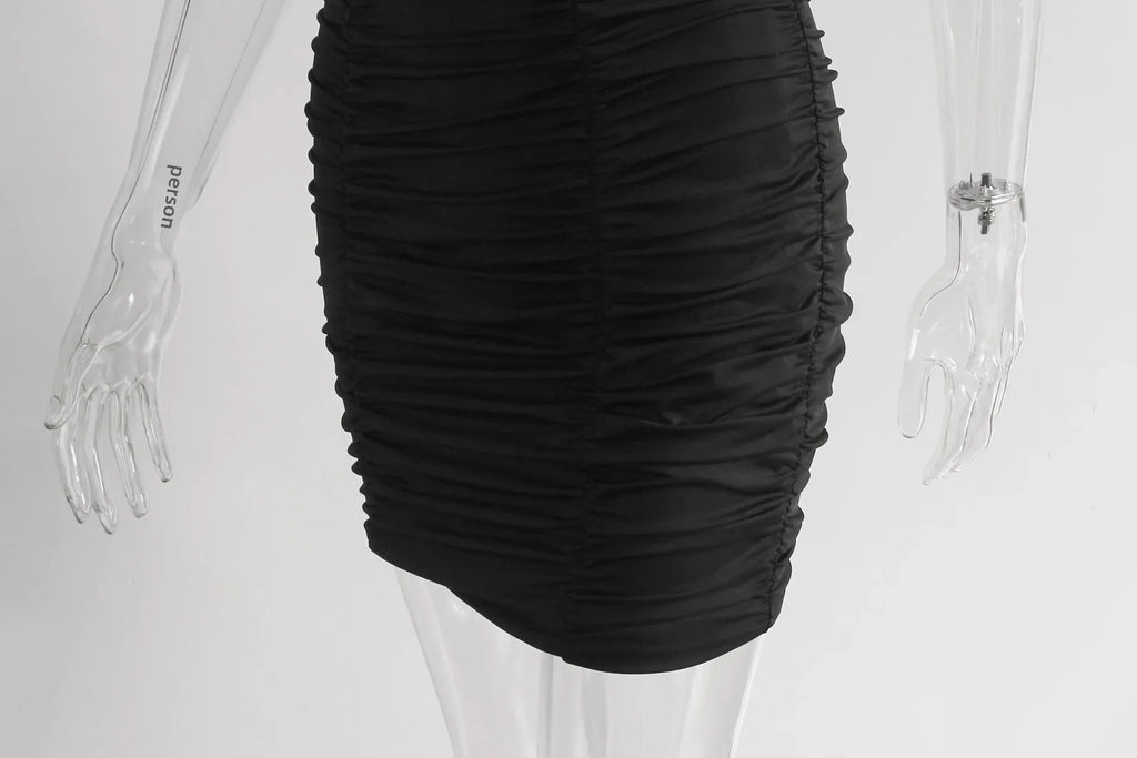 Fashionable Casual Women's Two-Piece Set with Short Sleeve Bodycon Skirt and Sexy Shoulder Cutouts Summer Outfit