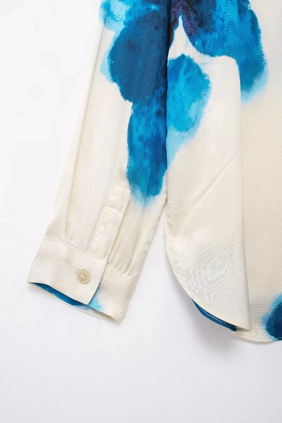 Elegant Floral Print 2 Piece Women's Suit with Long Sleeve Lapel Blouse and Drawstring Wide Leg Pants Casual Outfit