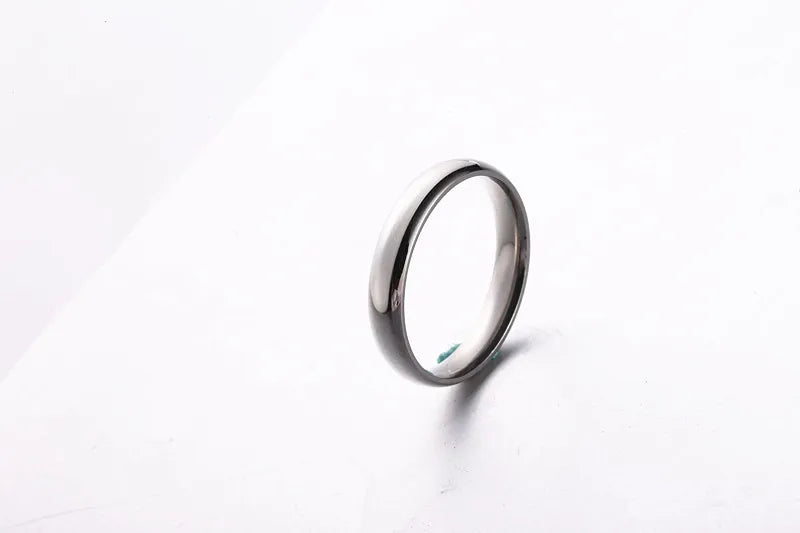 6mm Titanium Wedding Ring Set for Men and Women High Polished Stainless Steel Couple Jewelry Gifts