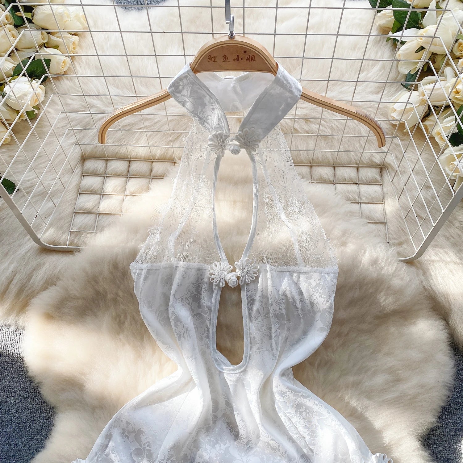 Sexy Anime Cosplay Qipao Bodysuit Nightgown Lingerie