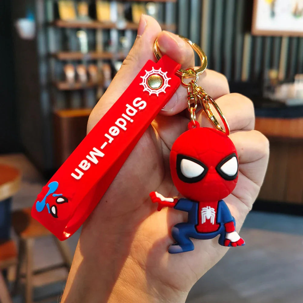 Spider-Man Keychain Cartoon Comics Pendant Jewelry Gift for Friends