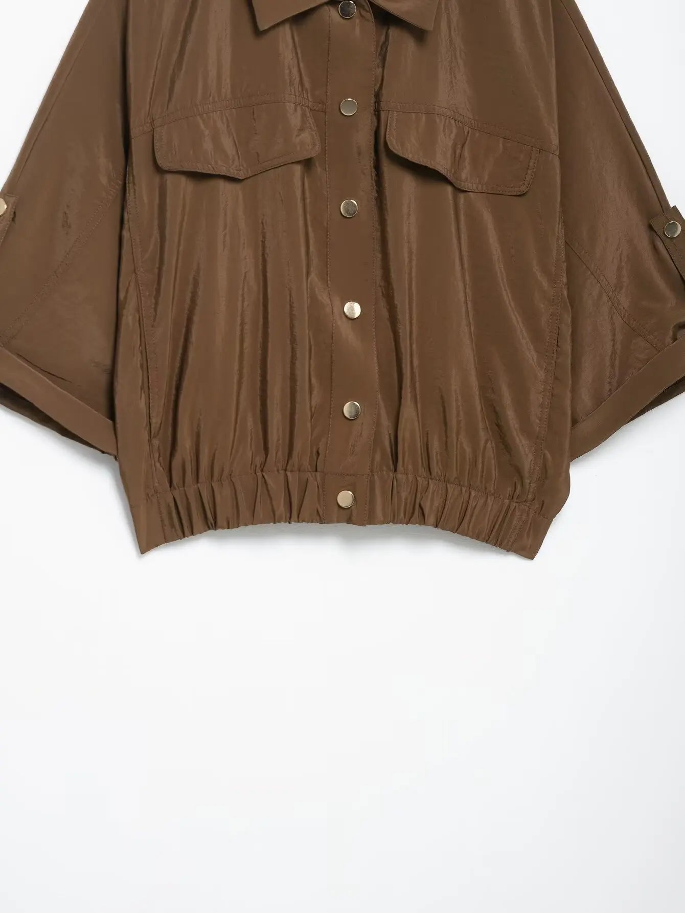 Women's Chic Pleated Tops and Trousers Set with Lapel Long Sleeves and High Waist Pants for Spring Summer Fashion