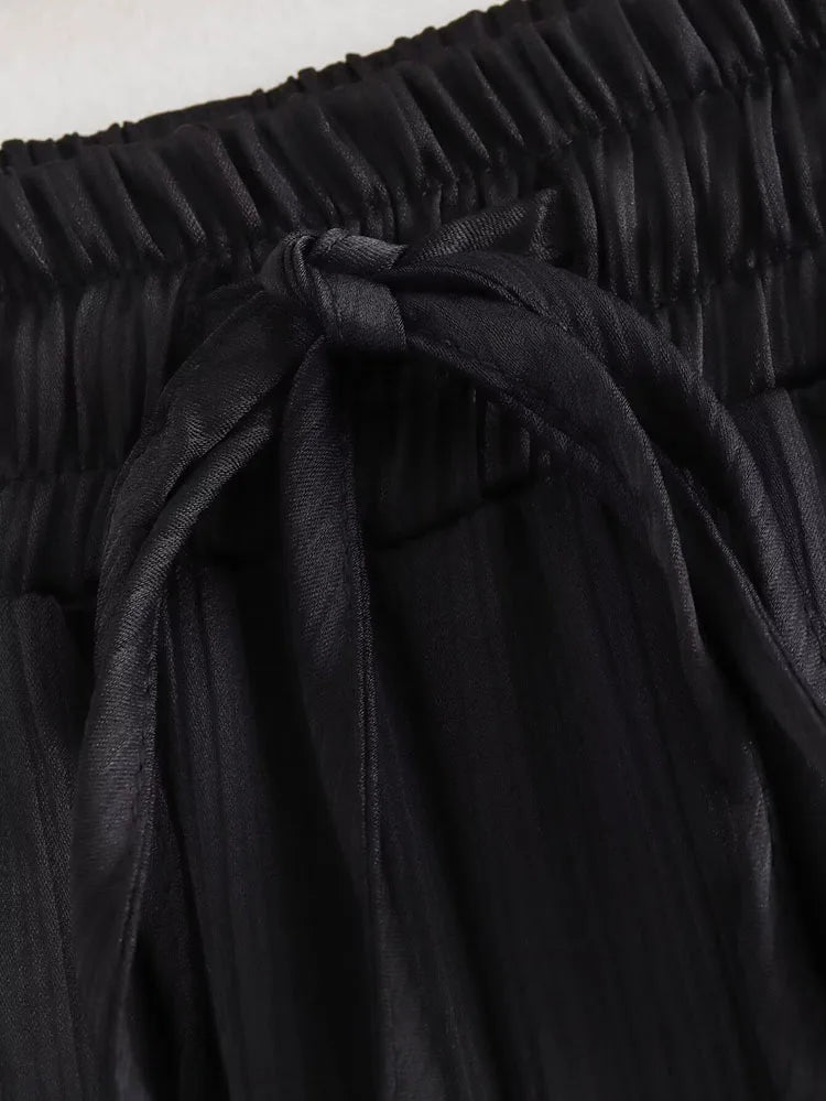 Satin Pajama Set For Women Two Piece Blazer And Trousers