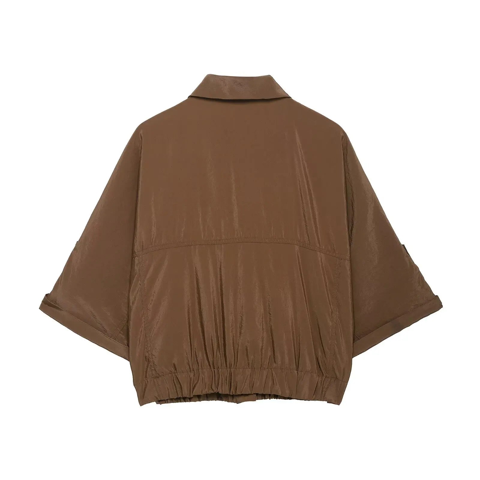 Women's Chic Pleated Tops and Trousers Set with Lapel Long Sleeves and High Waist Pants for Spring Summer Fashion