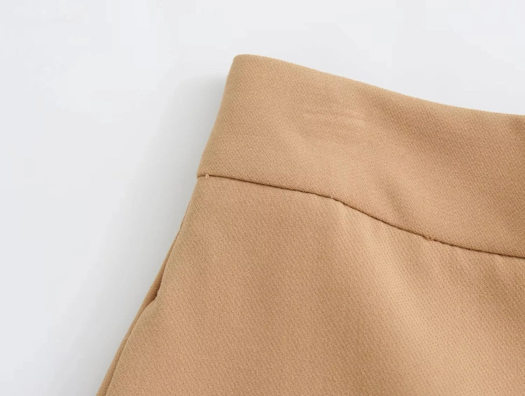 Casual Solid V Neck Sleeveless Vest and Wide Leg Pants Set for Elegant Summer Style