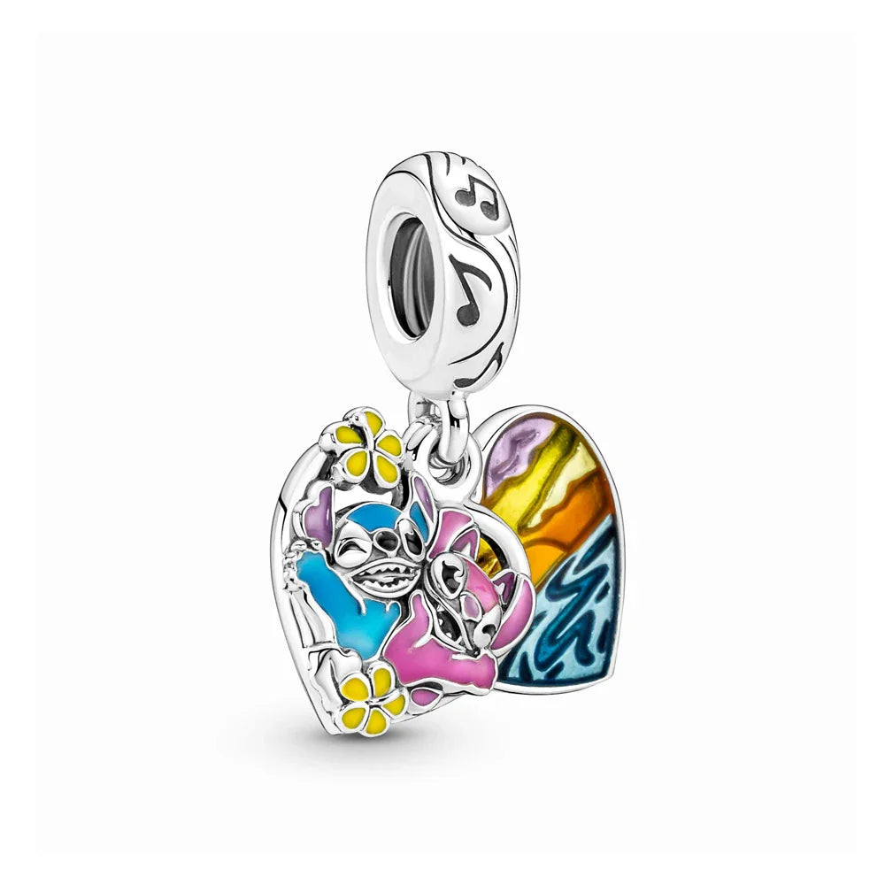 Lilo and Stitch Charms Silver 925 for Bracelet Jewelry Making Gift for Women