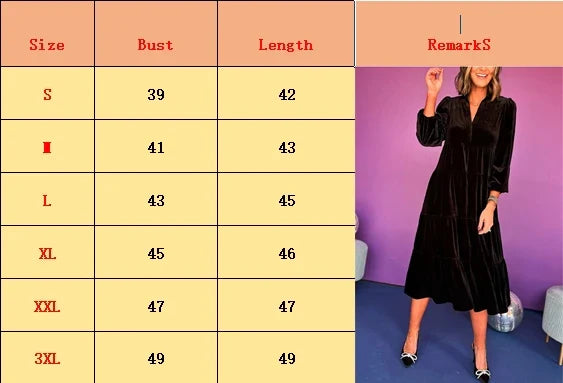 Velvet V Neck Maxi Dress With Ruffle Hem For Women Chic