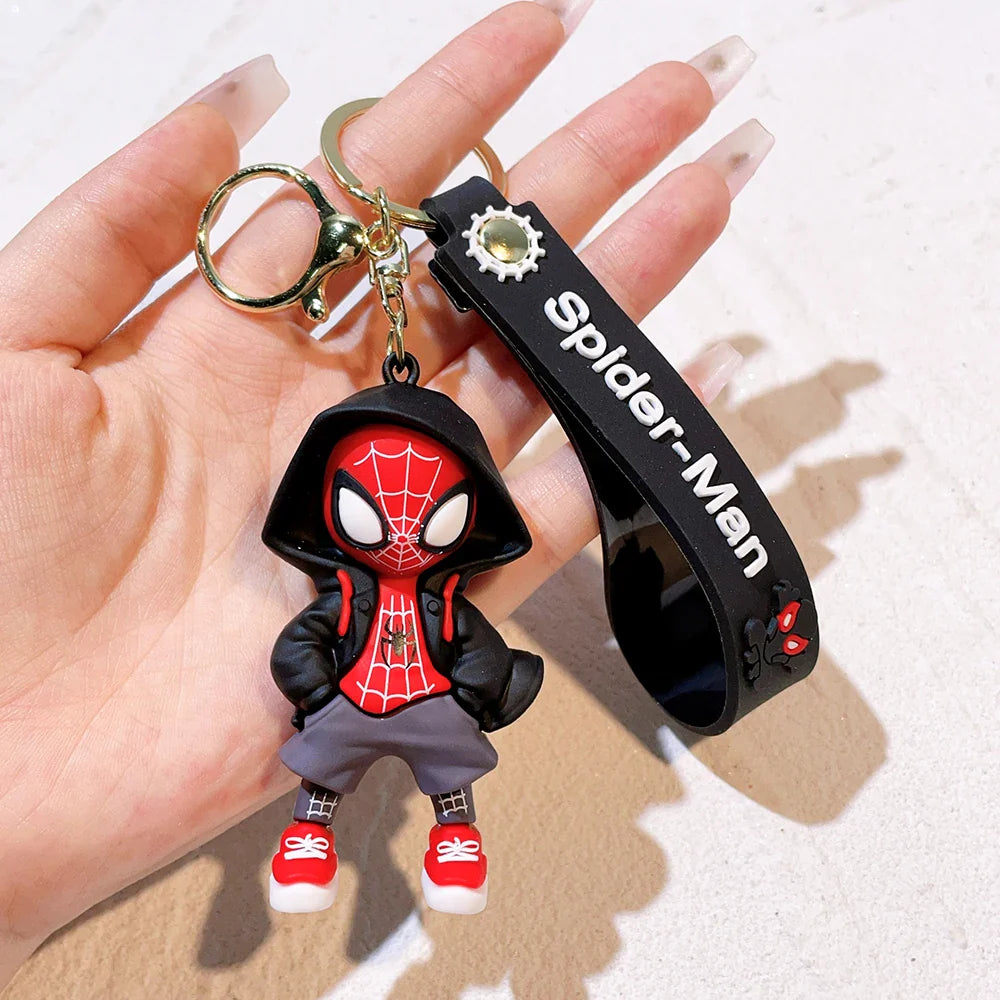 Spider-Man Keychain Cartoon Comics Pendant Jewelry Gift for Friends