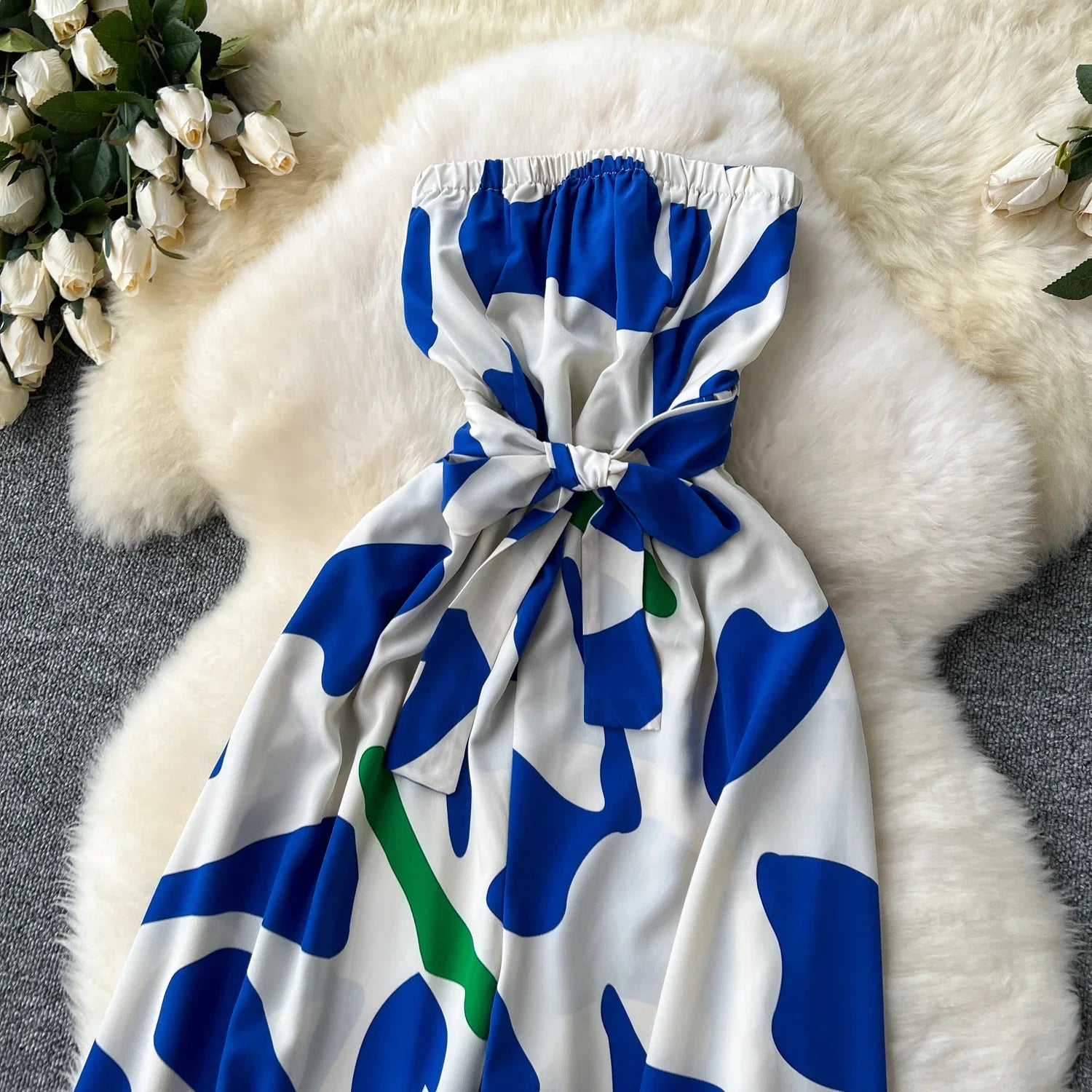 Women's Elegant Suspender Jumpsuit Sexy Printed Casual Hip Waist Overalls Romper