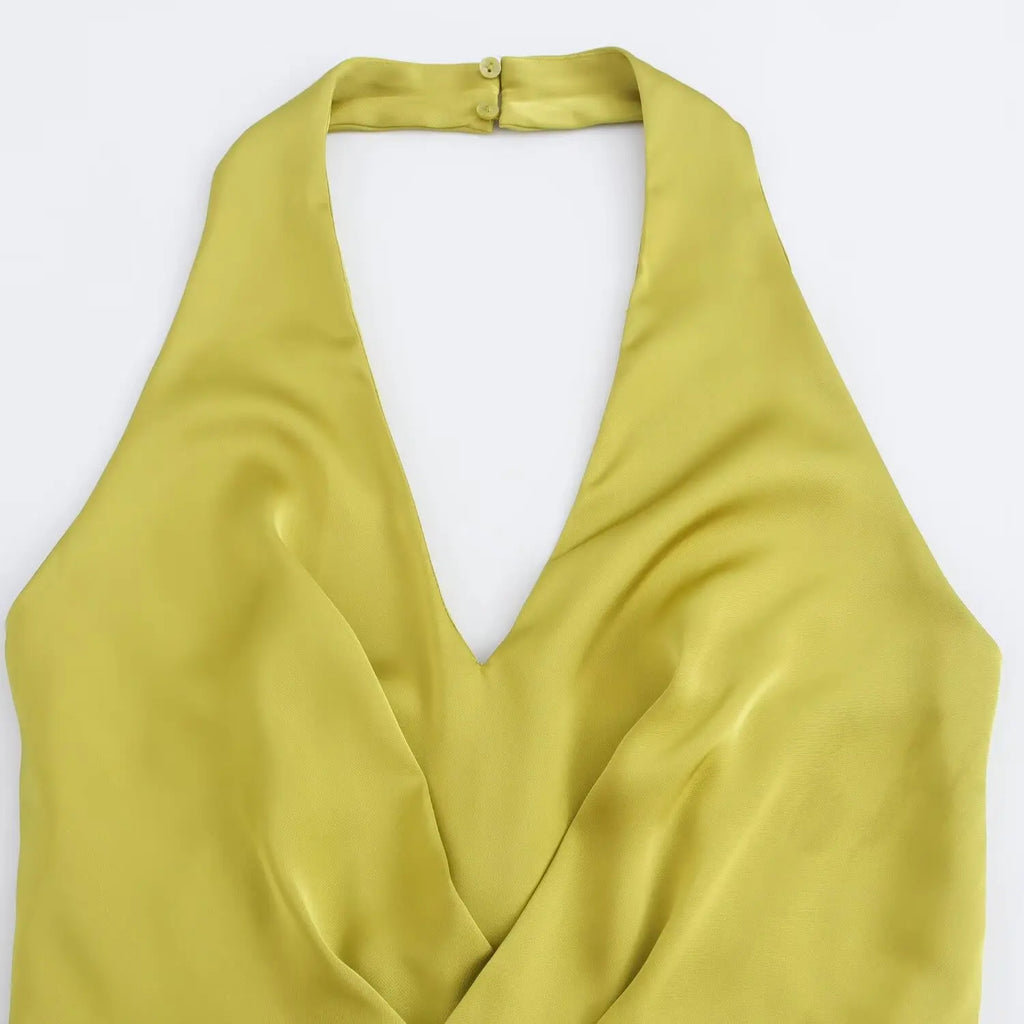 Casual Silk Texture Jumpsuit For Women Street Style