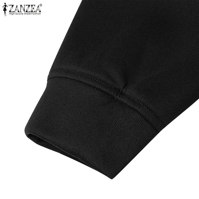 Hooded Sweatshirt Dress For Women Long Sleeve Casual Winter