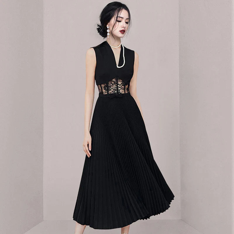 Lace Dress For Work Elegant Long Sheath Office Dress