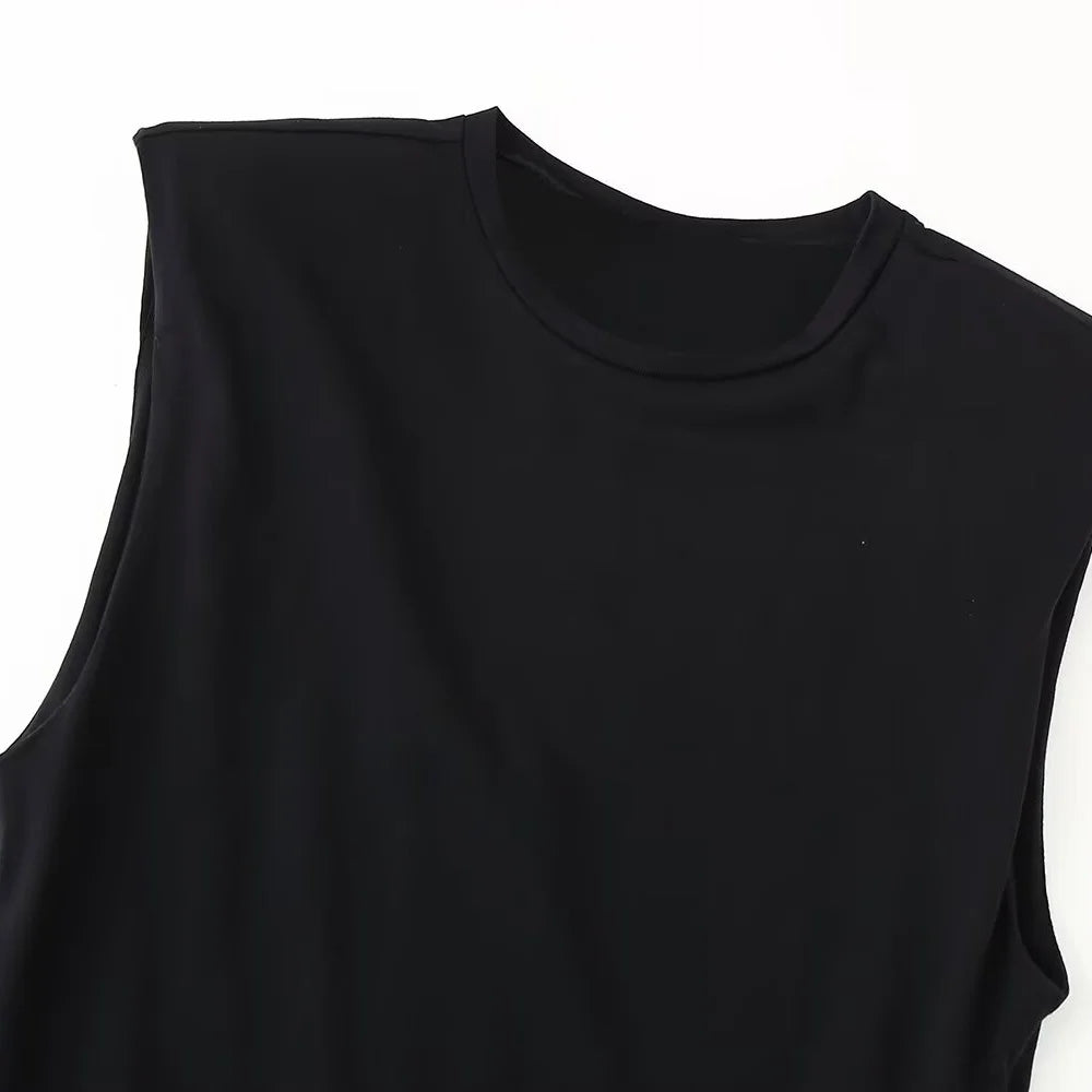 Women's Casual Dress With Belt Splicing Design Lightweight