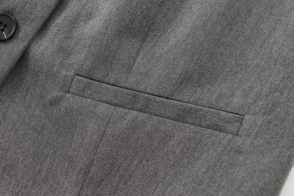 Women Slim-Fit Suit Vest and Trousers Set Vintage V-Neck Sleeveless Chic Summer Outfit