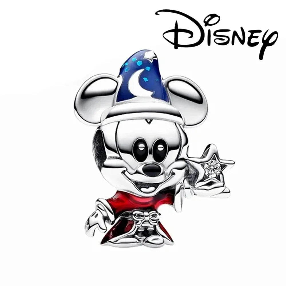 Disney Stitch Minnie Mouse Dangle Charms for Pandora Bracelets Silver Jewelry Making