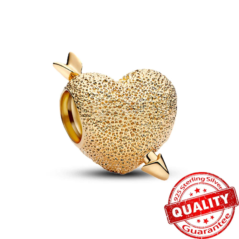 925 Sterling Silver Love Heart Envelope Rose Pendant with Crystal Ball for DIY Bracelet and Necklace Jewelry Gifts