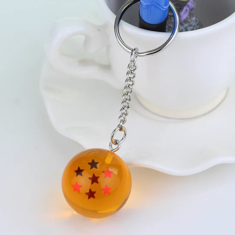 Japanese Anime Dragon Z Stars Keychain Figures Toy Pendant for Cosplay and Party Gifts