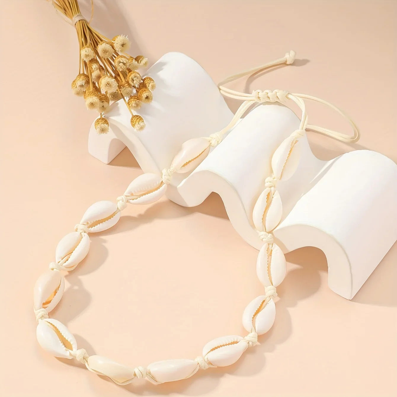 Minimalist Elegant Seashell Necklace for Women, Vintage Bohemian Beach Travel Jewelry