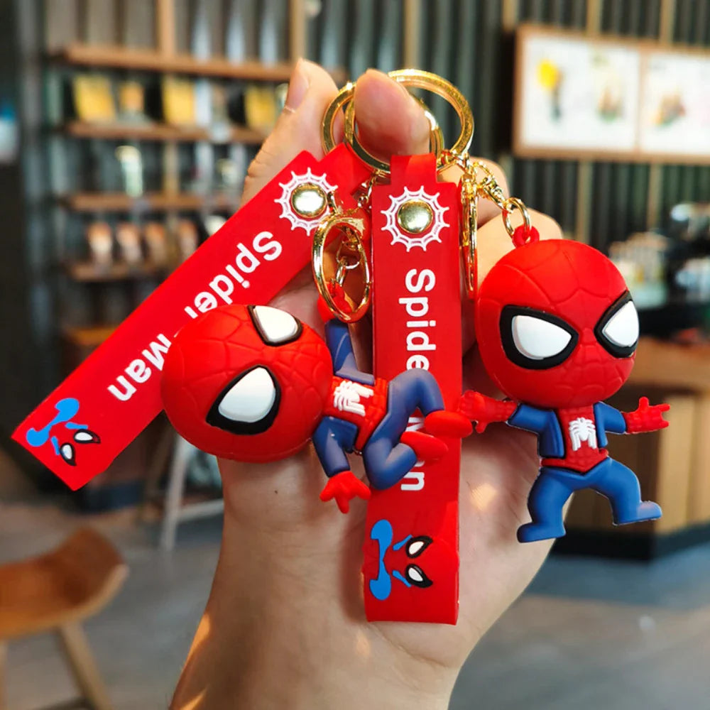 Spider-Man Keychain Cartoon Comics Pendant Jewelry Gift for Friends