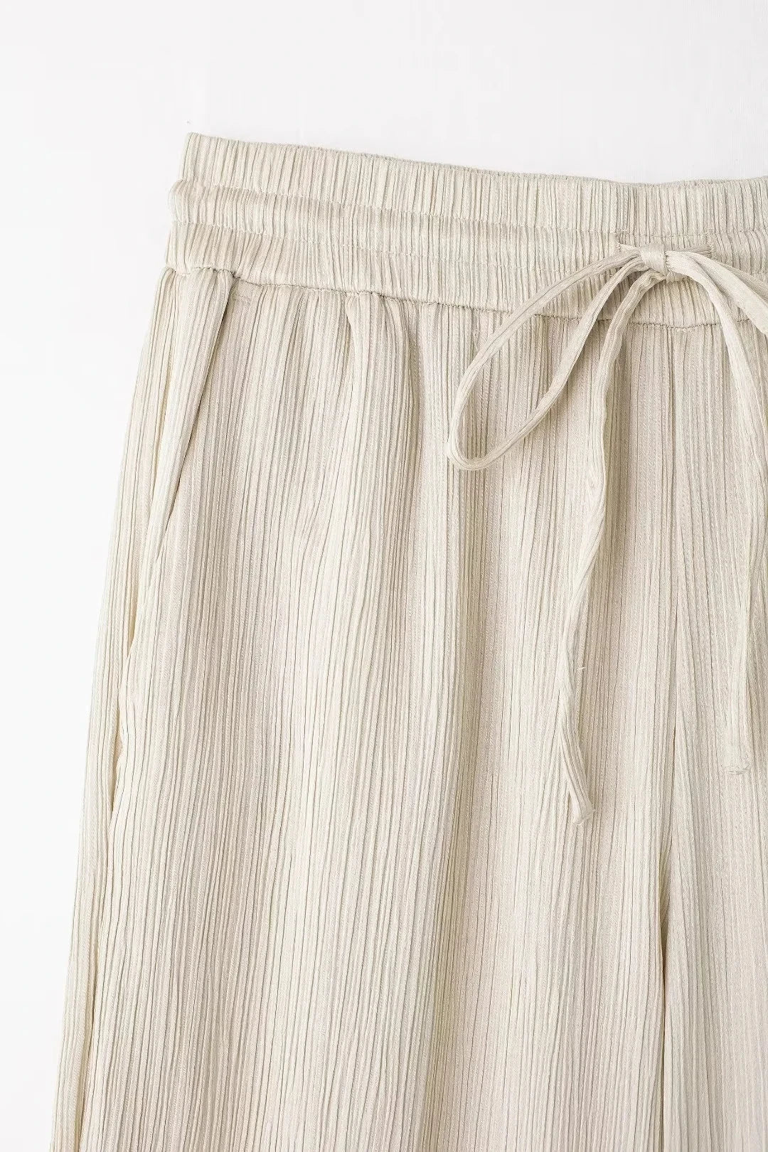 Elegant Women Blazer Pant Suit Set with Wrinkle Effect Double Breasted Long Sleeve Coat and Straight Trouser for Office Wear