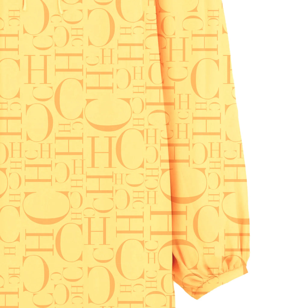 Women's Round Neck Print Dress Loose Casual Long Sleeve