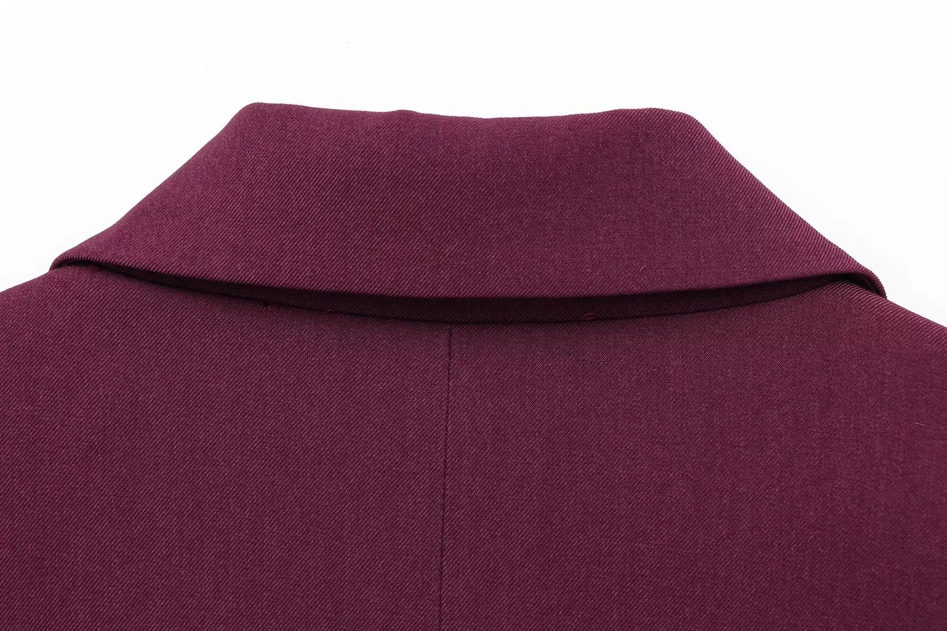 Women's Oversized Suit Jacket and High Waist Wide-Leg Trousers Set with Double-Breasted Top for Spring Fashion