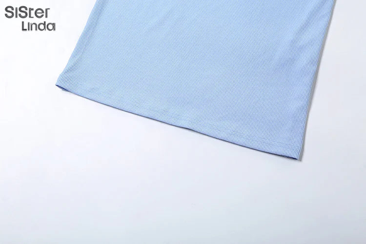 Junior Backless Halter Hollow Out Midi Calf Dress Style