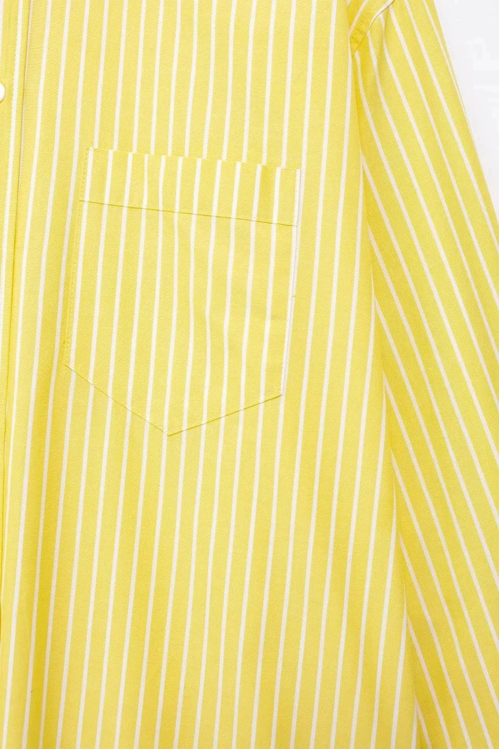 Stylish Women's Yellow Striped High Waist Drawstring Casual Trousers Cozy Loose Long Pants