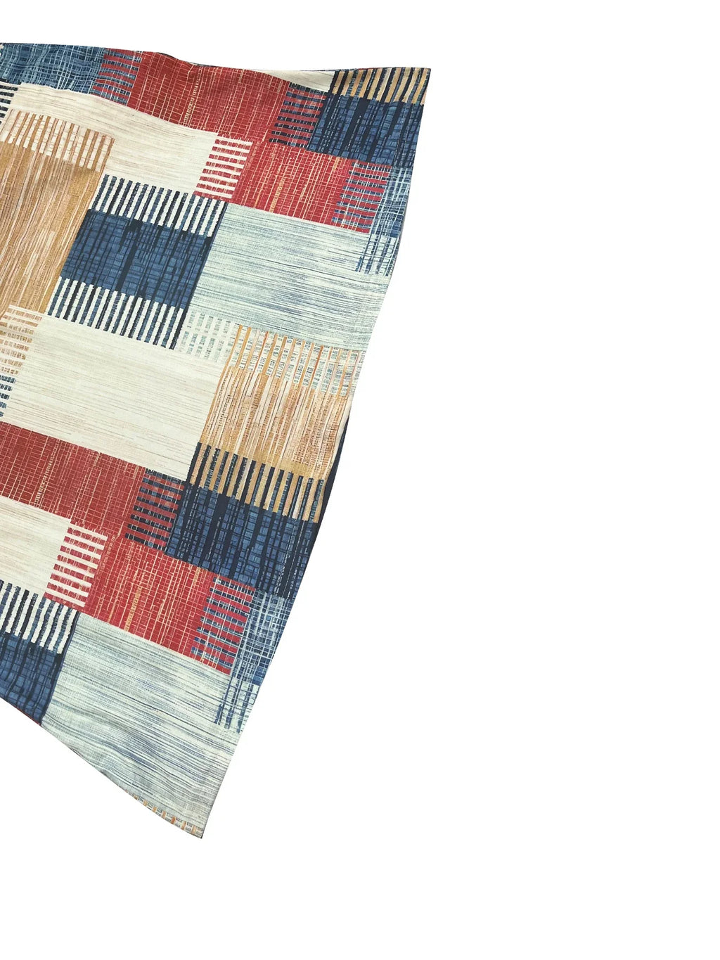 Womens Geometric Plaid Print Dress With V Neck Long Sleeves