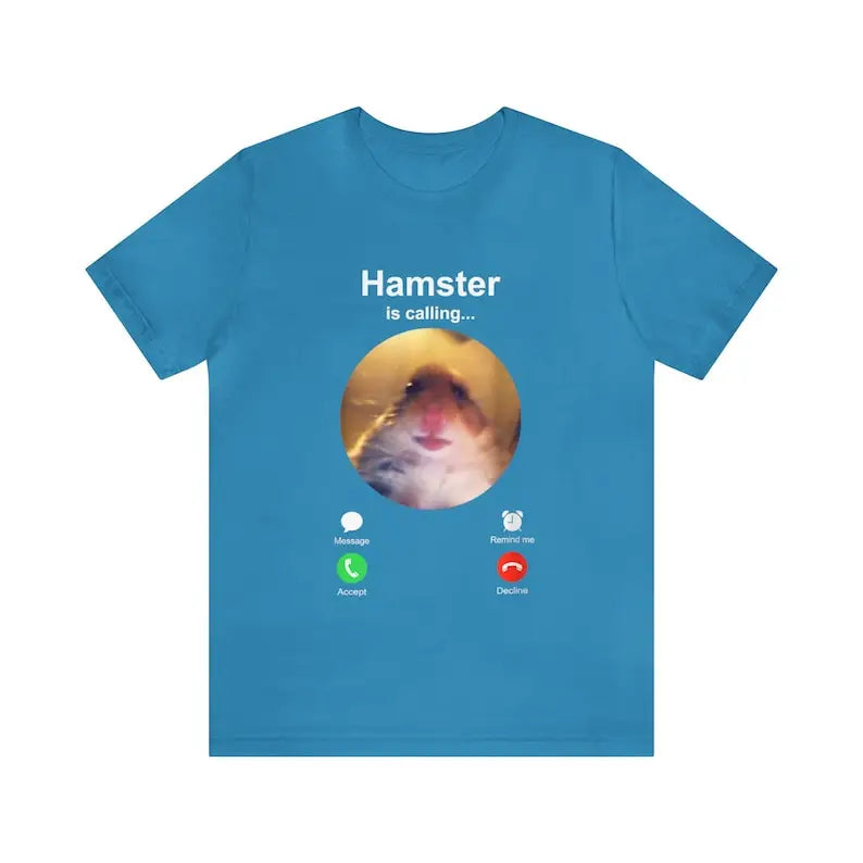 Funny Hamster Meme Shirt with Hamster Staring at Camera