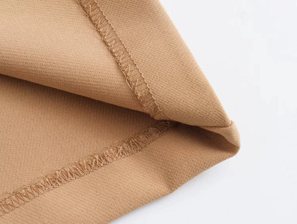 Casual Solid Color V Neck Sleeveless Single Breasted Vest With Elegant Mid Waist Wide Leg Pants Set