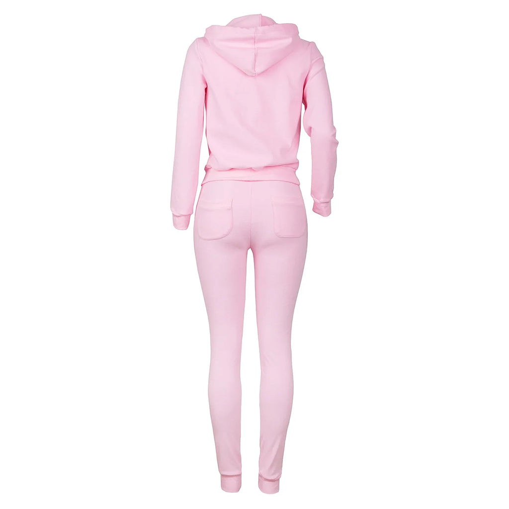 Women Thick Fleece 3 Piece Jogger Sweatsuit Set with Sweatpants, Vest and Hoodie for Fall and Winter