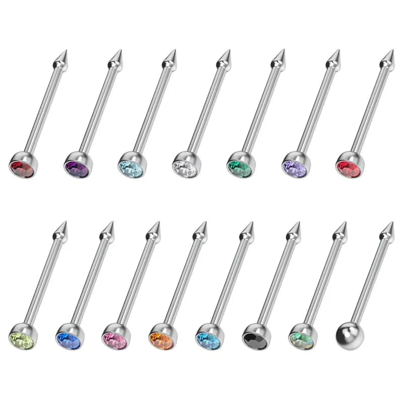 Disposable Nose Piercing Gun Kit with Built-In Crystal Nose Stud for Easy Piercing