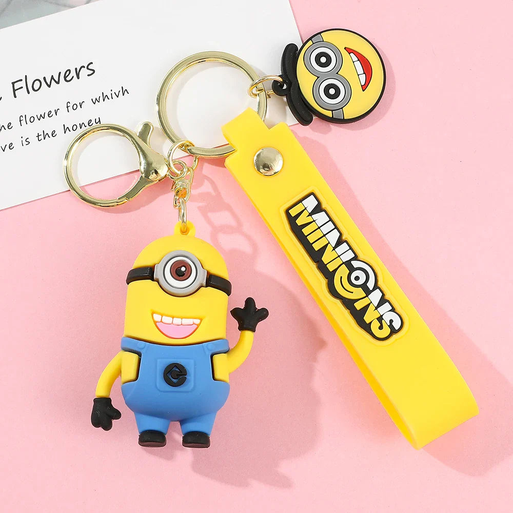 Kawaii Minions Keychain Pendant Creative Cartoon Bag Decoration Gift