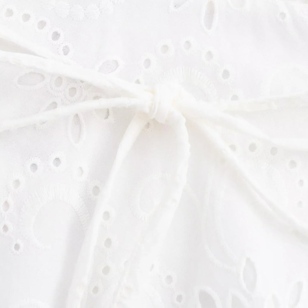 Autumn Embroidered Casual Dress with Halter Neck for Women