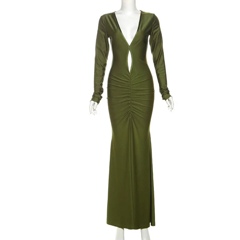 Elegant Body Shaping Dress For Women Hollow Neckline