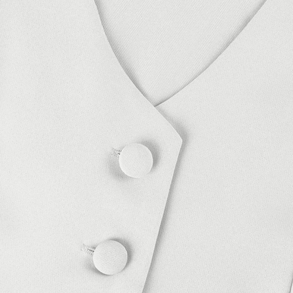 Sleeveless V-Neck Vest and Wide Leg Pants Suit for Women