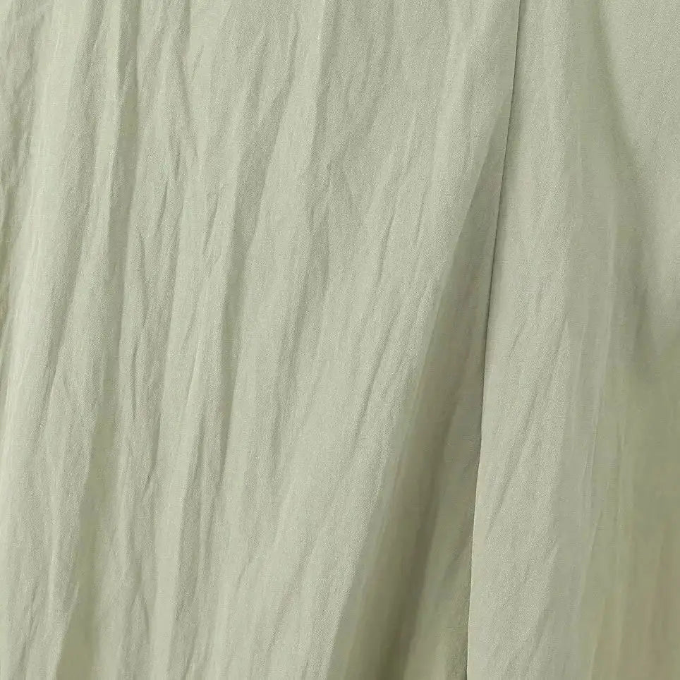 Hollow Out Spaghetti Strap Midi Dress High Waist A Line