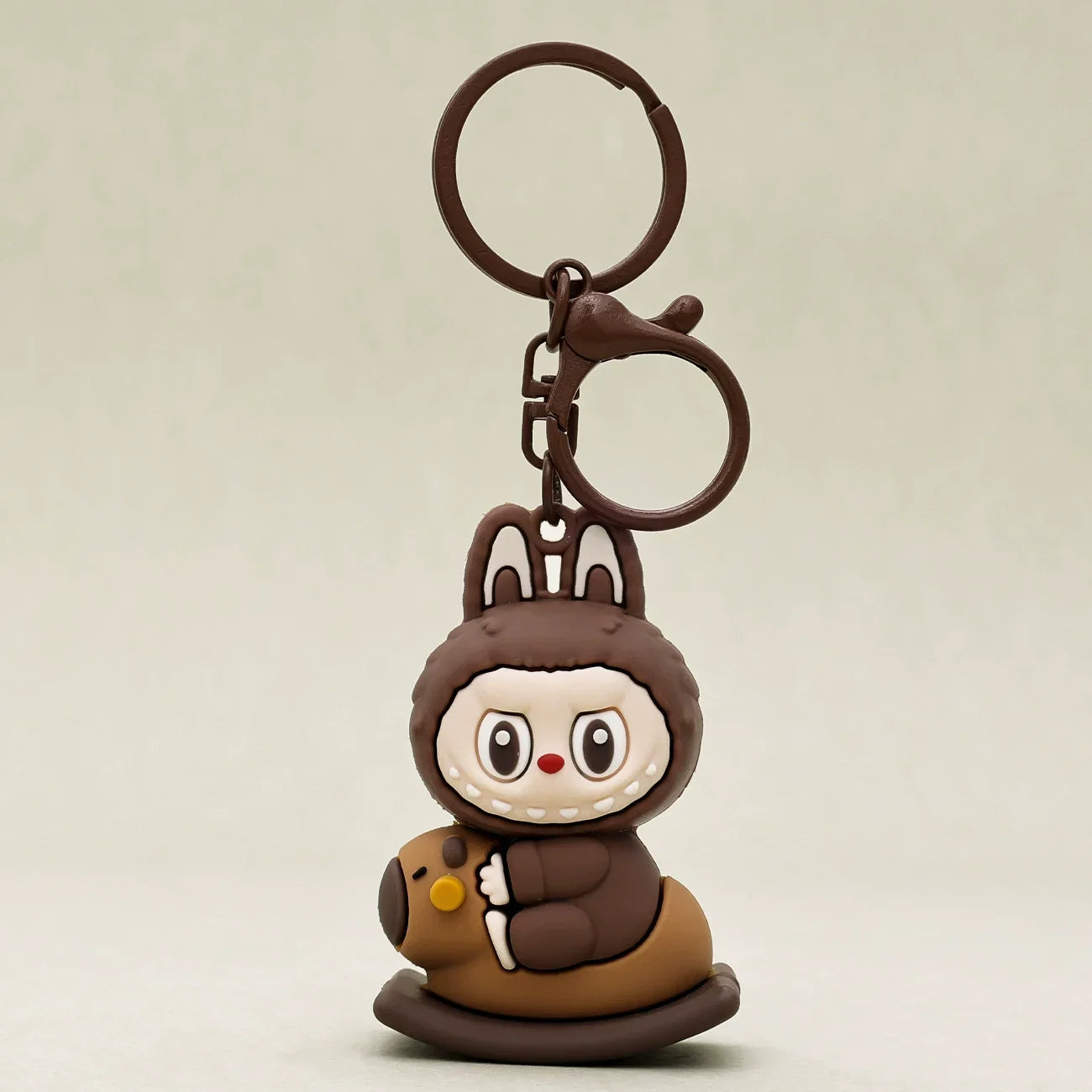 Kawaii Labubu Doll Keychain Cute PVC Pendant Toy Phone Bag Charm Car Accessories