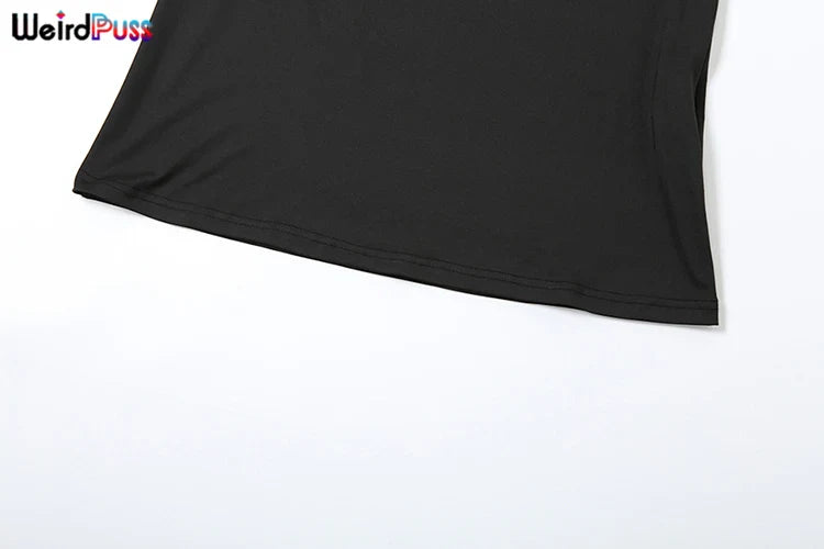 Backless Bodycon Dress With Hollow Square Collar Party