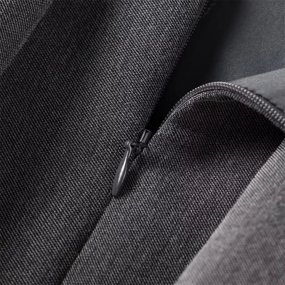 Women's Detachable Butterfly Knot Back Hanging Neck Vest with Pleated Skirt and Pants Set Spring Summer Fashion Ensemble